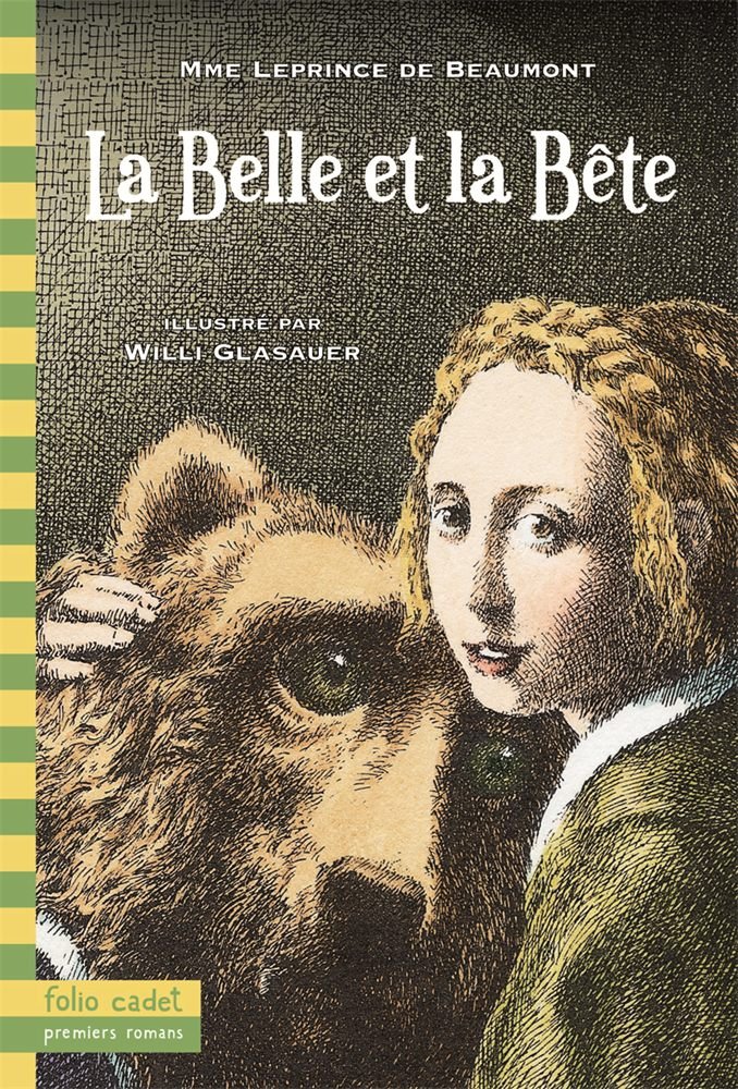 Couverture de La Belle et la Bête, de Jeanne-Marie Leprince de Beaumont, illustrée par Willi Glasauer.