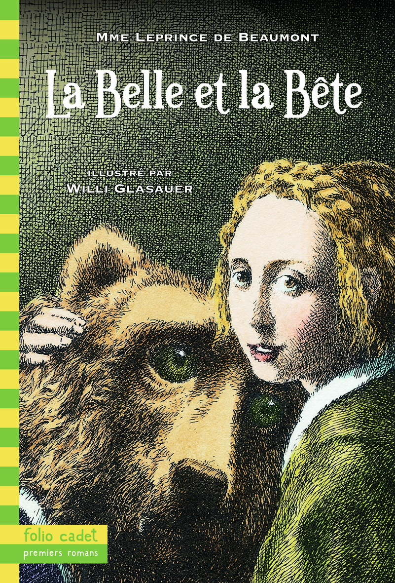 Couverture de La Belle et la Bête, de Jeanne-Marie Leprince de Beaumont, illustrée par Willi Glasauer.